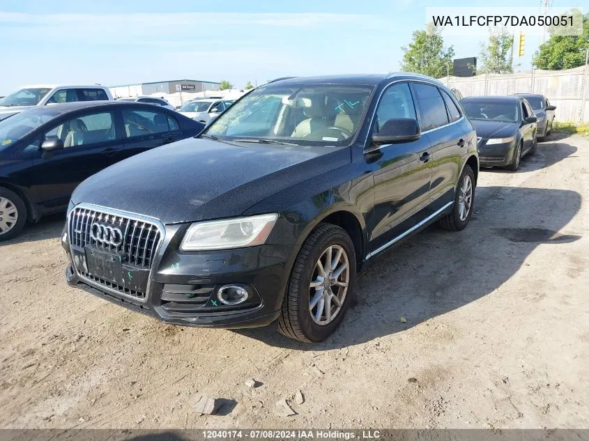 2013 Audi Q5 VIN: WA1LFCFP7DA050051 Lot: 12040174