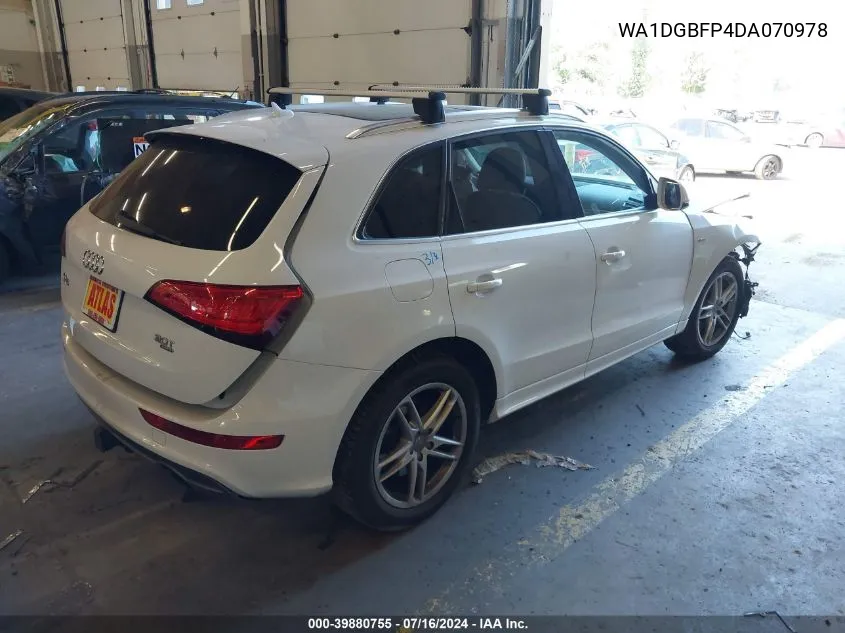 2013 Audi Q5 3.0T Premium Plus VIN: WA1DGBFP4DA070978 Lot: 39880755