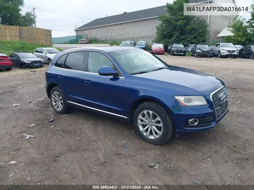 2013 Audi Q5 2.0T Premium VIN: WA1LFAFP3DA016614 Lot: 39924437