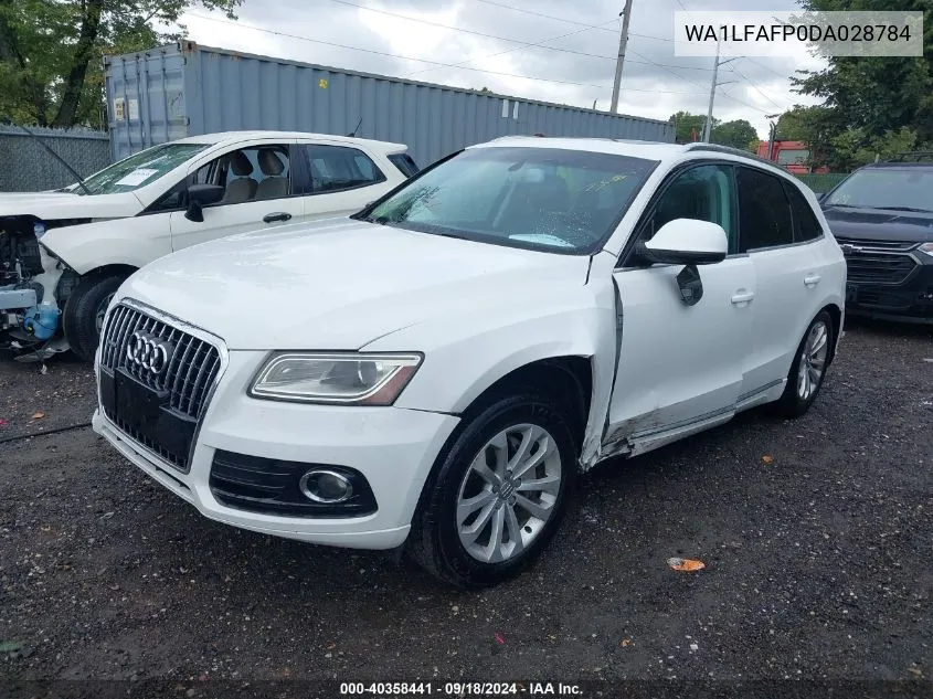 2013 Audi Q5 2.0T Premium VIN: WA1LFAFP0DA028784 Lot: 40358441