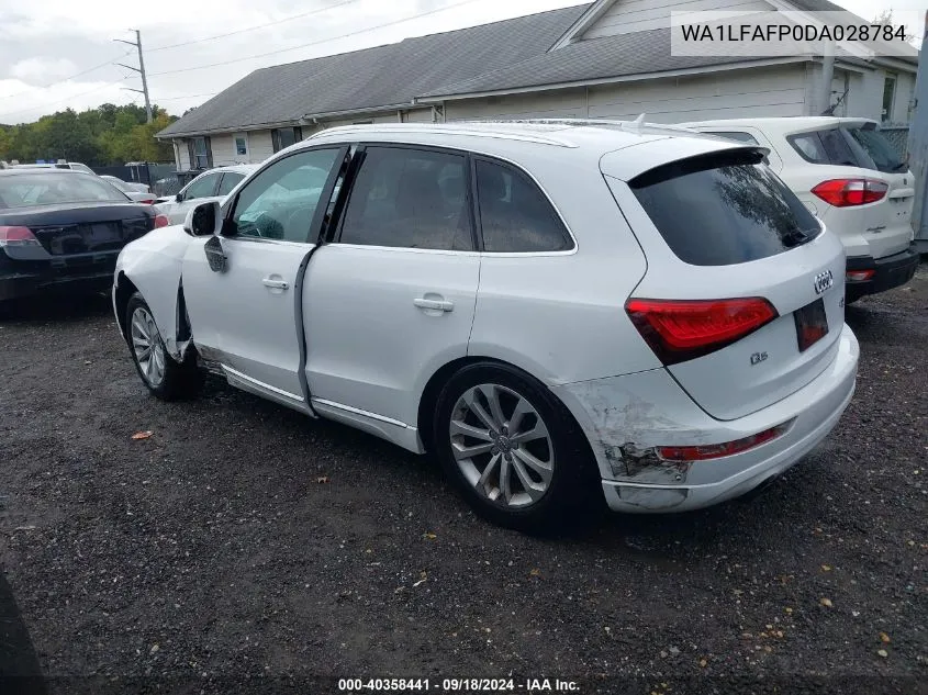 2013 Audi Q5 2.0T Premium VIN: WA1LFAFP0DA028784 Lot: 40358441