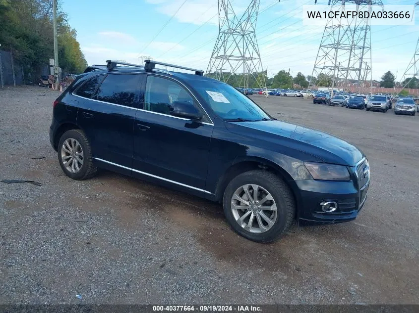 2013 Audi Q5 2.0T Premium VIN: WA1CFAFP8DA033666 Lot: 40377664