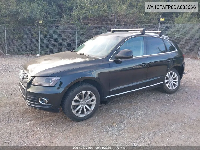 2013 Audi Q5 2.0T Premium VIN: WA1CFAFP8DA033666 Lot: 40377664