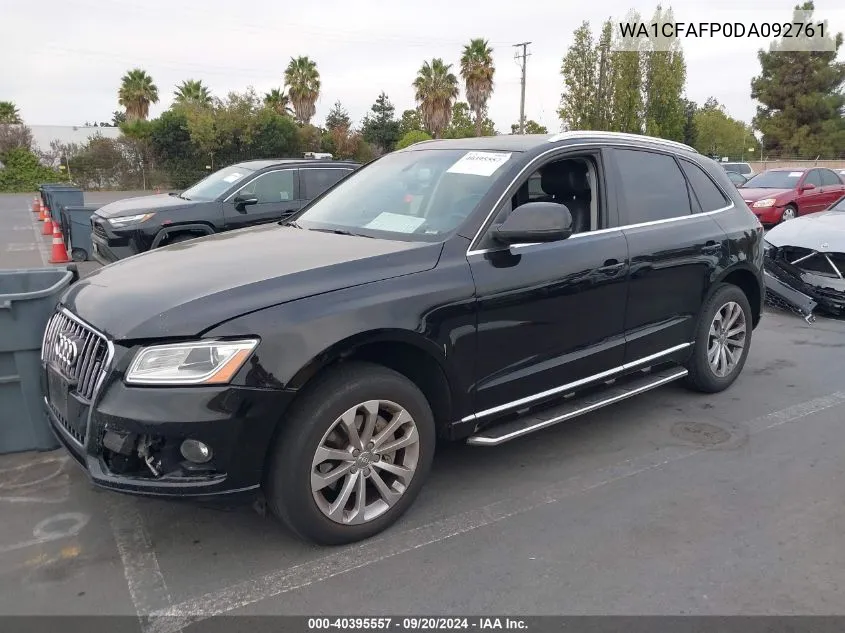 WA1CFAFP0DA092761 2013 Audi Q5 2.0T Premium