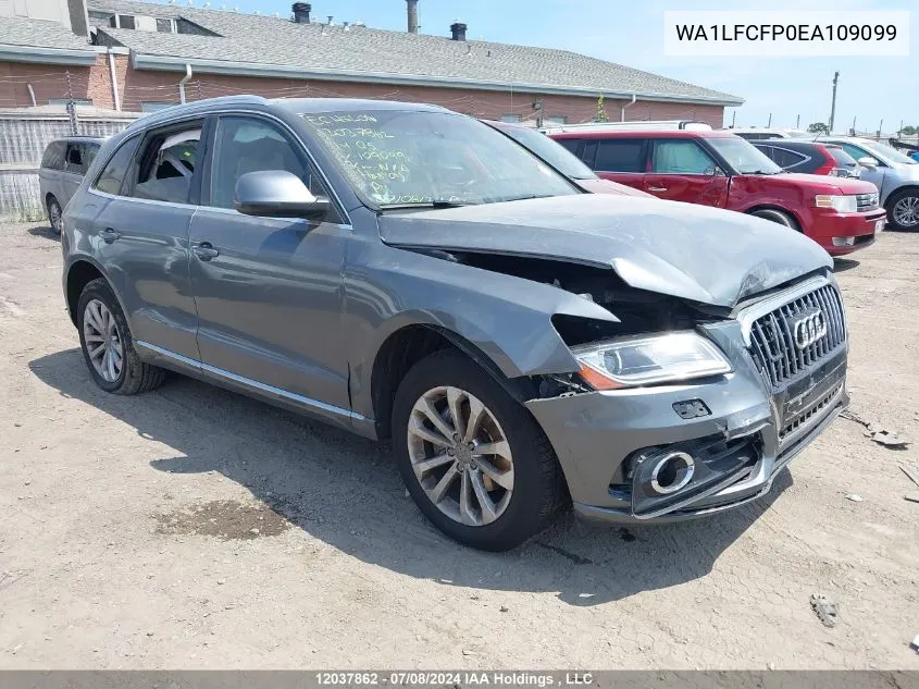 2014 Audi Q5 VIN: WA1LFCFP0EA109099 Lot: 12037862