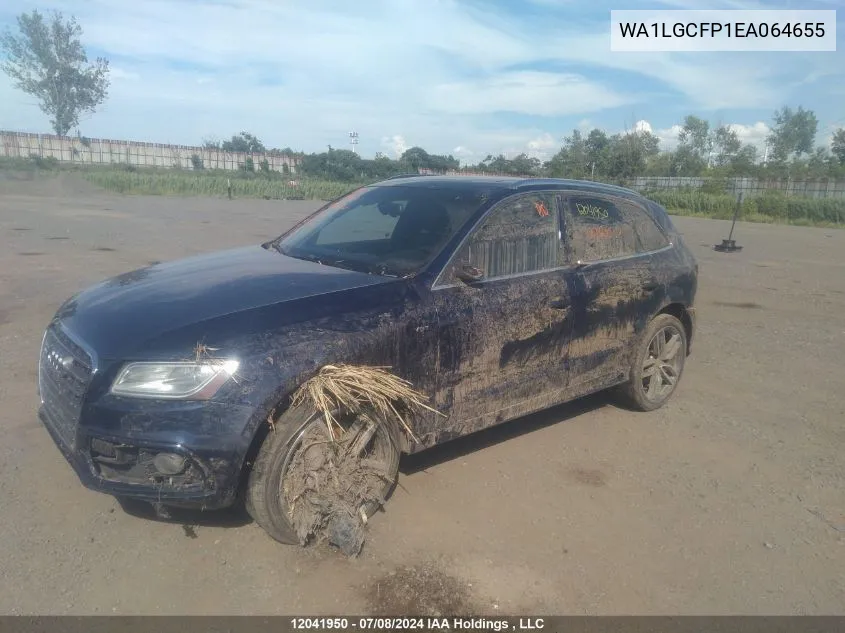 2014 Audi Q5 VIN: WA1LGCFP1EA064655 Lot: 12041950