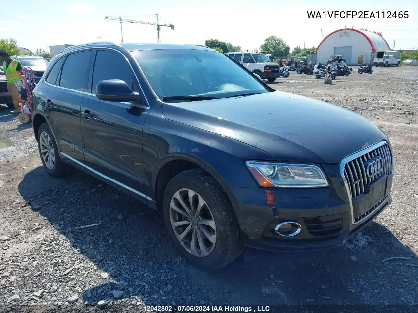 2014 Audi Q5 VIN: WA1VFCFP2EA112465 Lot: 12042802