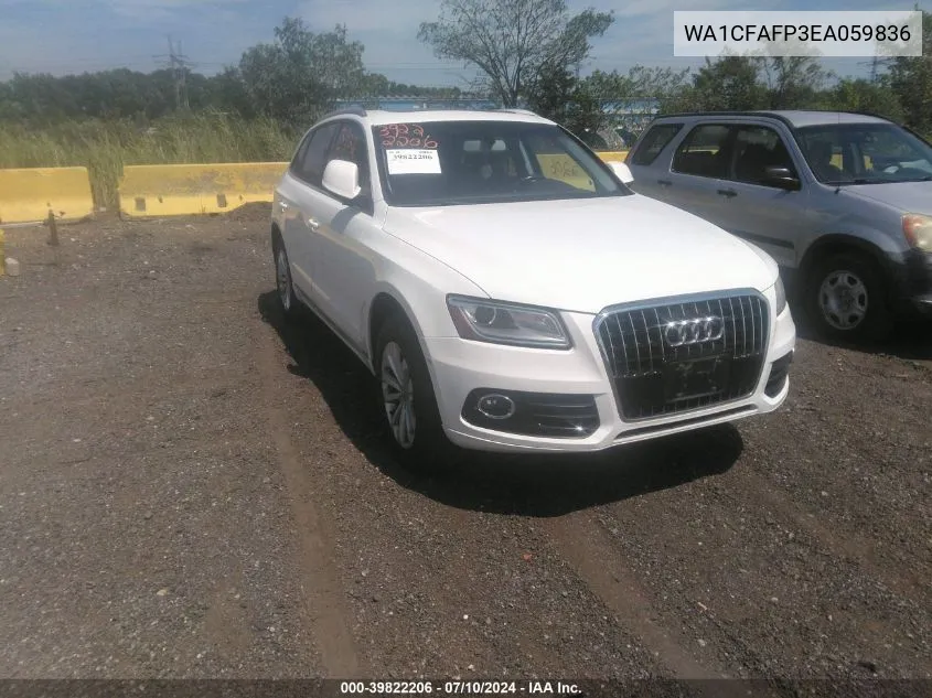 2014 Audi Q5 2.0T Premium VIN: WA1CFAFP3EA059836 Lot: 39822206