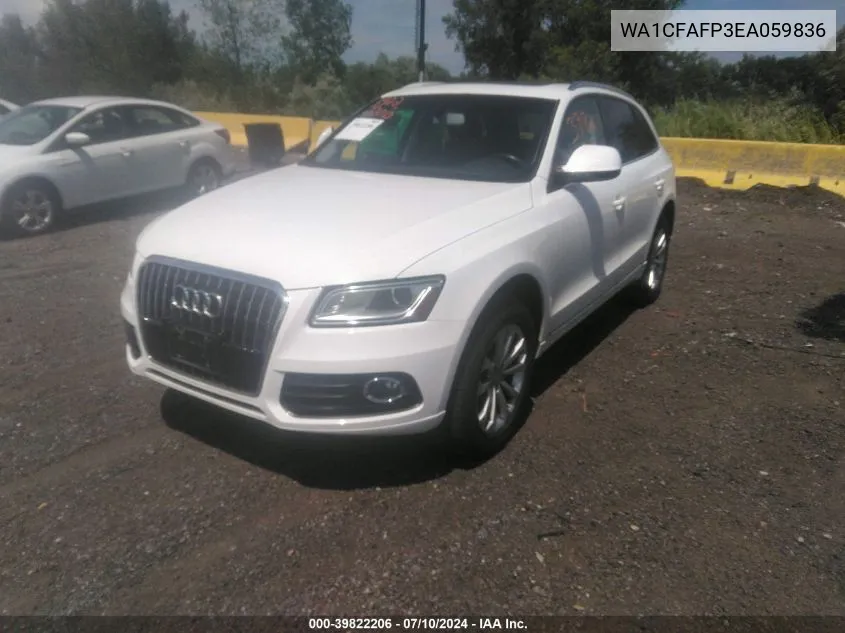 2014 Audi Q5 2.0T Premium VIN: WA1CFAFP3EA059836 Lot: 39822206