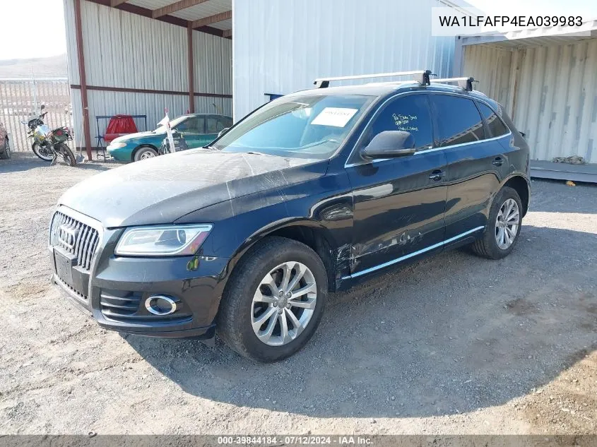 2014 Audi Q5 2.0T Premium VIN: WA1LFAFP4EA039983 Lot: 39844184