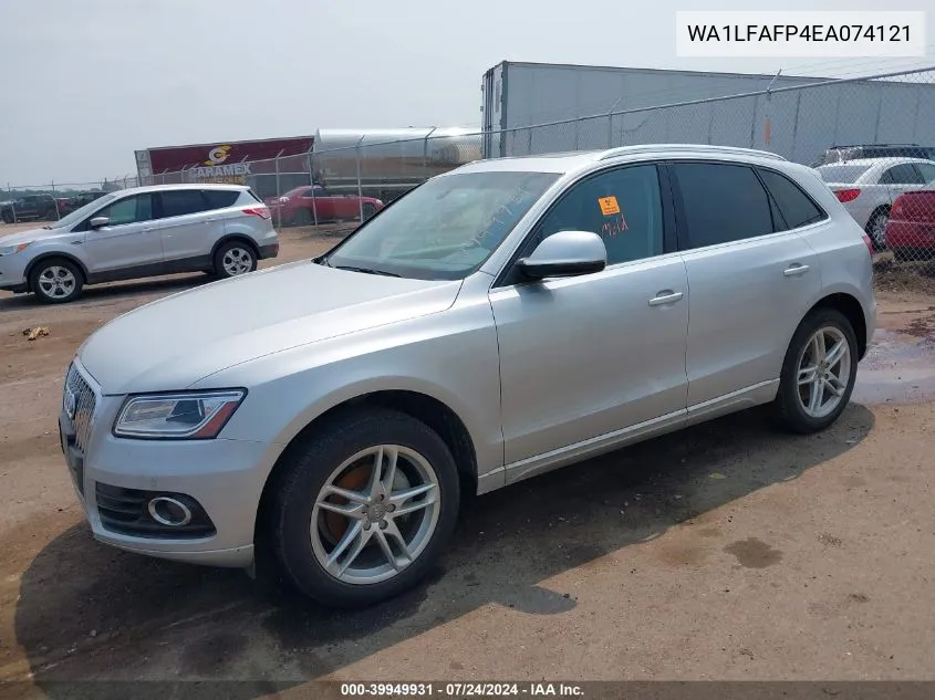 2014 Audi Q5 2.0T Premium VIN: WA1LFAFP4EA074121 Lot: 39949931