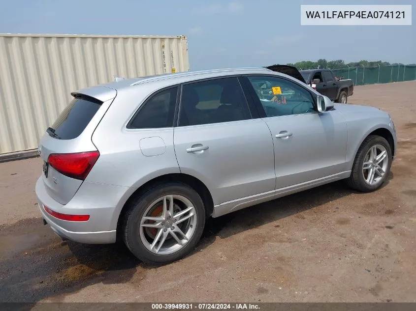 2014 Audi Q5 2.0T Premium VIN: WA1LFAFP4EA074121 Lot: 39949931