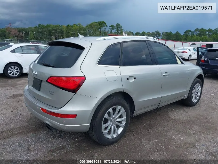 WA1LFAFP2EA019571 2014 Audi Q5 2.0T Premium