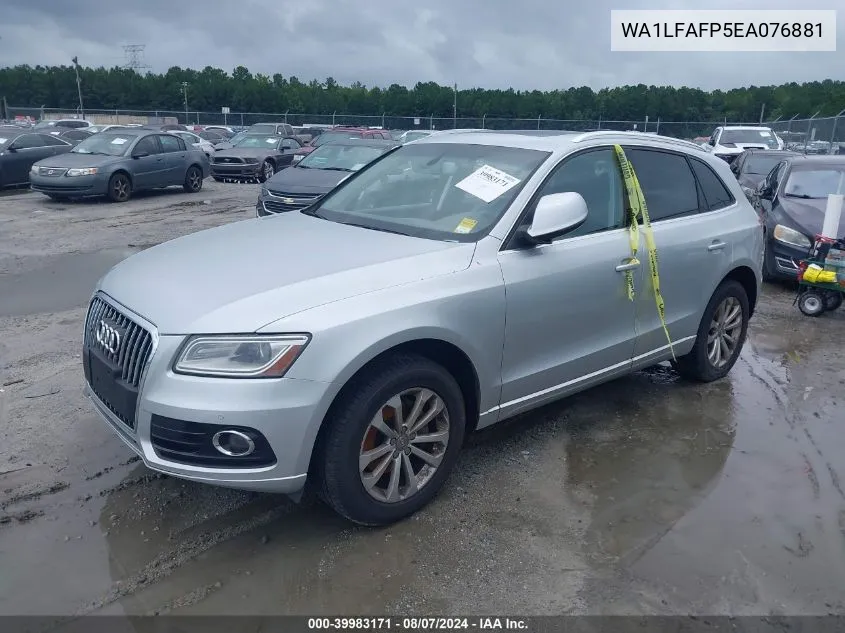 2014 Audi Q5 2.0T Premium VIN: WA1LFAFP5EA076881 Lot: 39983171