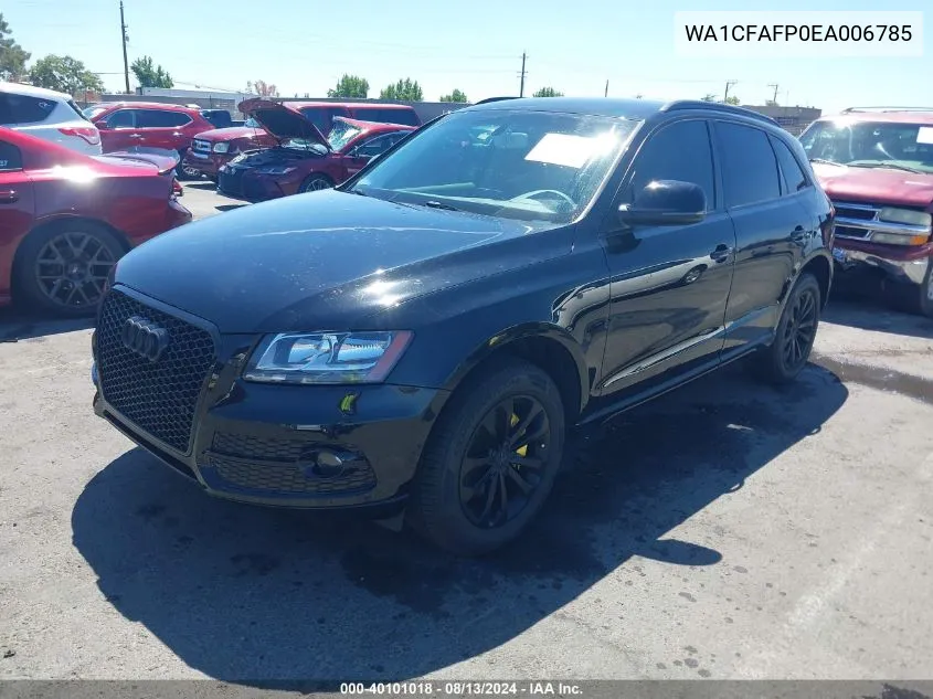 2014 Audi Q5 2.0T Premium VIN: WA1CFAFP0EA006785 Lot: 40101018