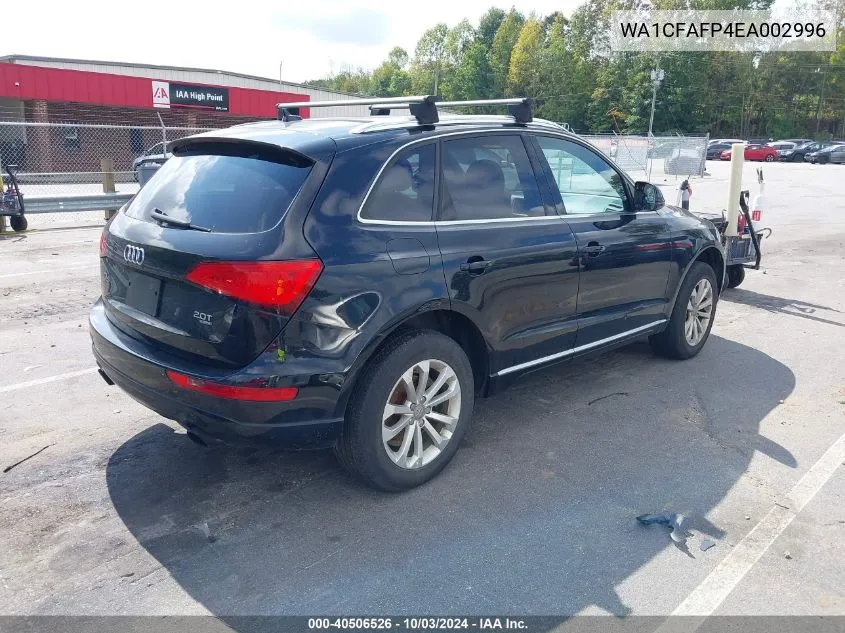 WA1CFAFP4EA002996 2014 Audi Q5 2.0T Premium