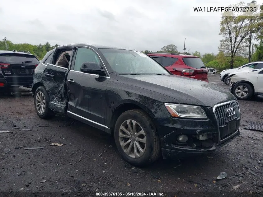 2015 Audi Q5 2.0T Premium VIN: WA1LFAFP5FA072735 Lot: 39376185