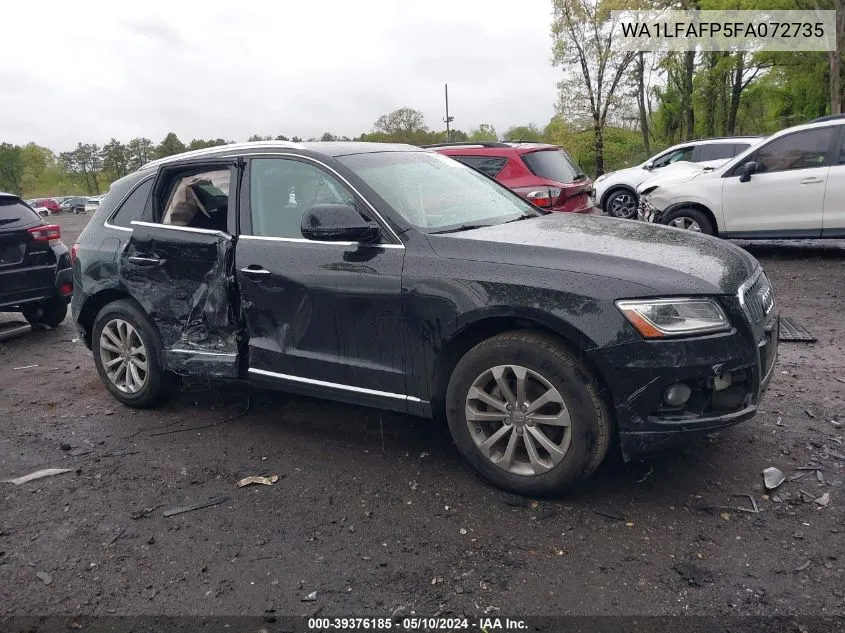 2015 Audi Q5 2.0T Premium VIN: WA1LFAFP5FA072735 Lot: 39376185