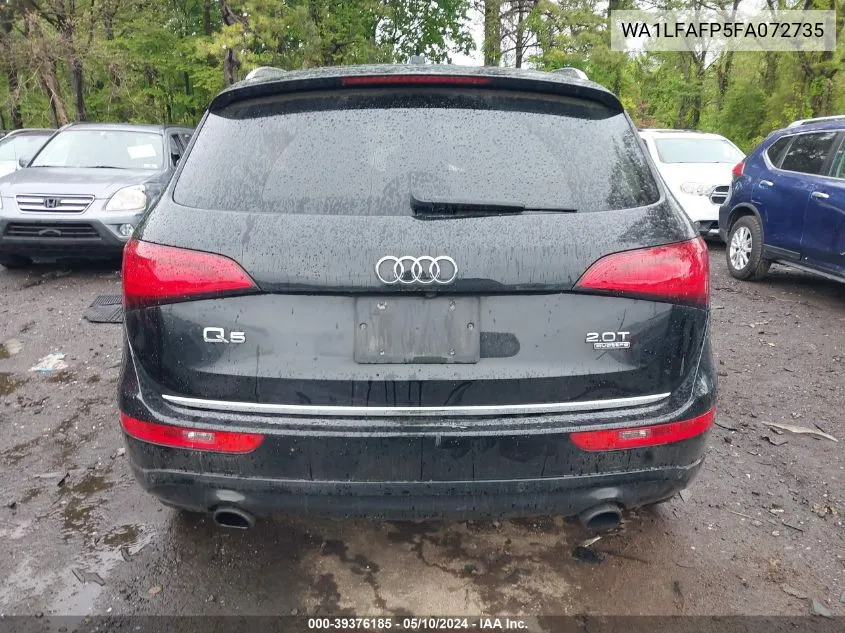 2015 Audi Q5 2.0T Premium VIN: WA1LFAFP5FA072735 Lot: 39376185