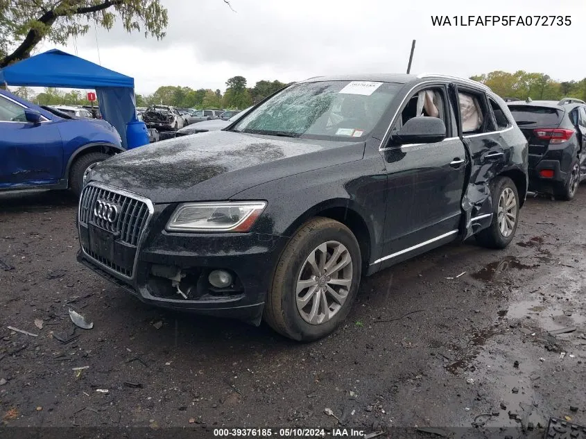 2015 Audi Q5 2.0T Premium VIN: WA1LFAFP5FA072735 Lot: 39376185