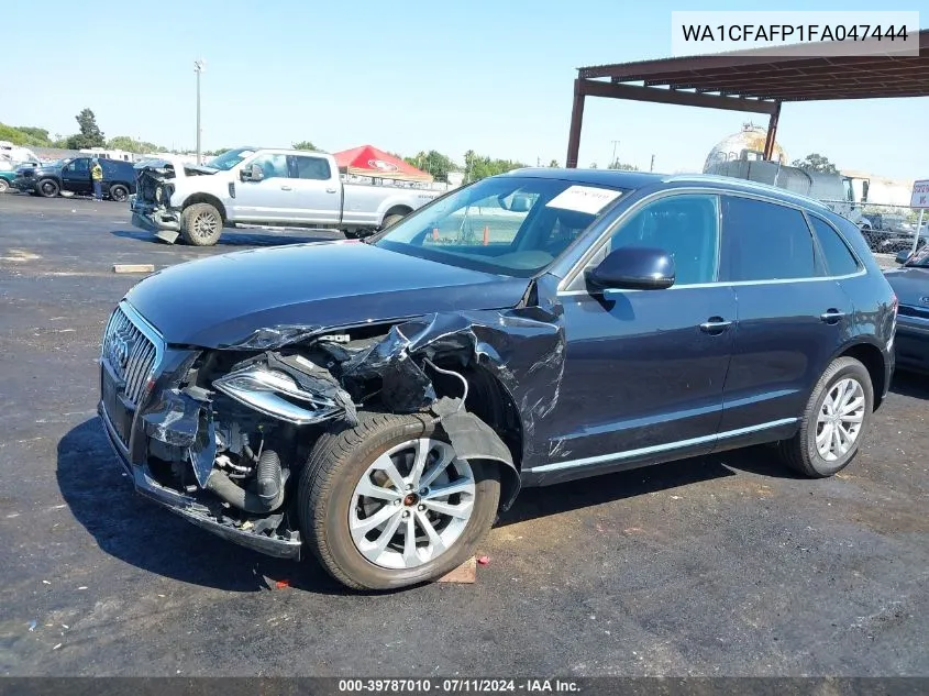 2015 Audi Q5 2.0T Premium VIN: WA1CFAFP1FA047444 Lot: 39787010