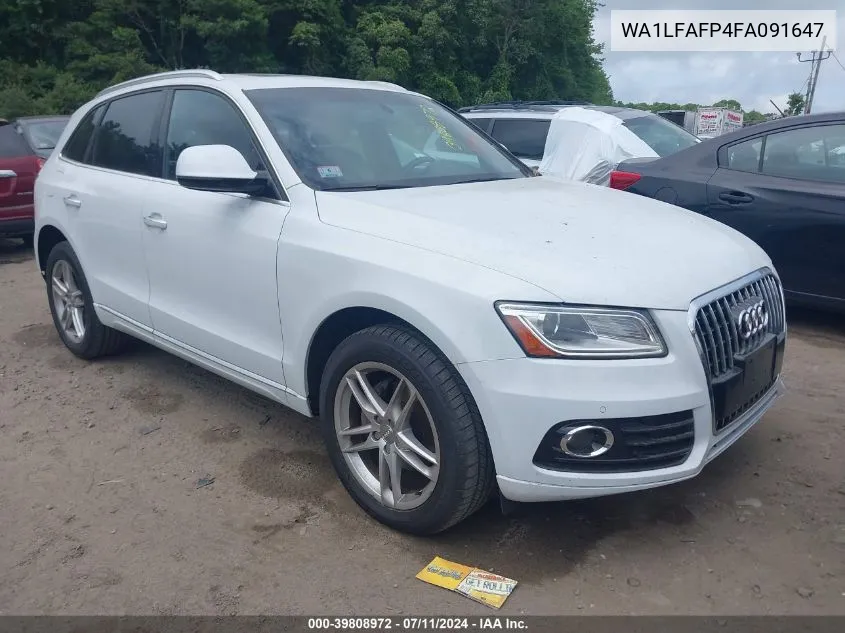 2015 Audi Q5 2.0T Premium VIN: WA1LFAFP4FA091647 Lot: 39808972