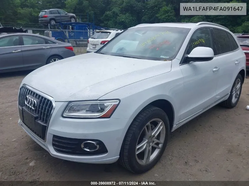 2015 Audi Q5 2.0T Premium VIN: WA1LFAFP4FA091647 Lot: 39808972