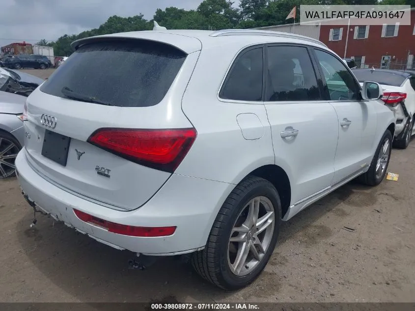 2015 Audi Q5 2.0T Premium VIN: WA1LFAFP4FA091647 Lot: 39808972