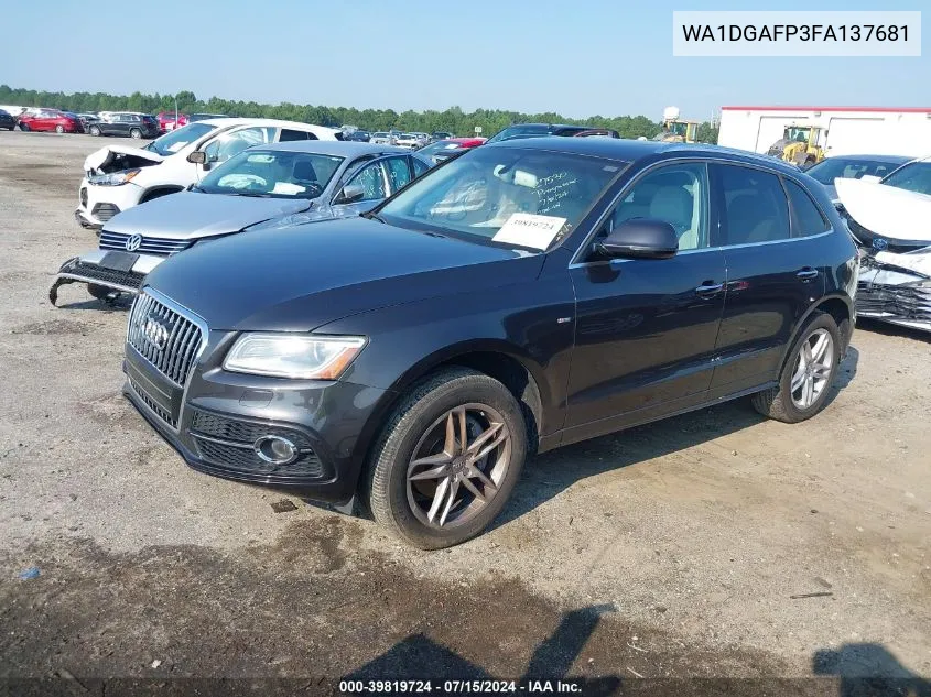 2015 Audi Q5 3.0T Premium Plus VIN: WA1DGAFP3FA137681 Lot: 39819724