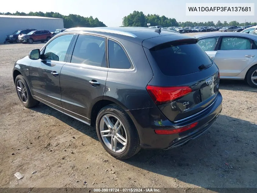 2015 Audi Q5 3.0T Premium Plus VIN: WA1DGAFP3FA137681 Lot: 39819724