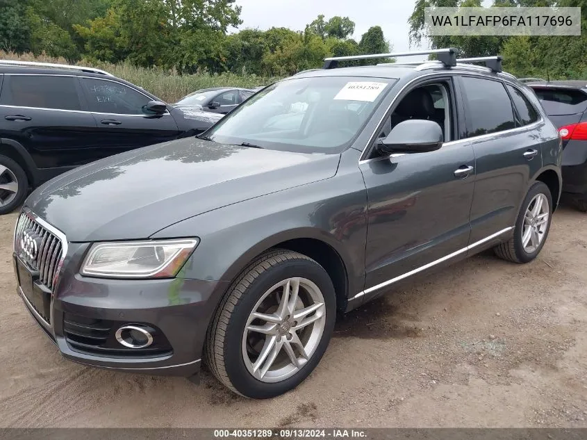 2015 Audi Q5 2.0T Premium VIN: WA1LFAFP6FA117696 Lot: 40351289