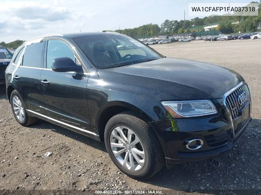 2015 Audi Q5 2.0T Premium VIN: WA1CFAFP1FA037318 Lot: 40352970