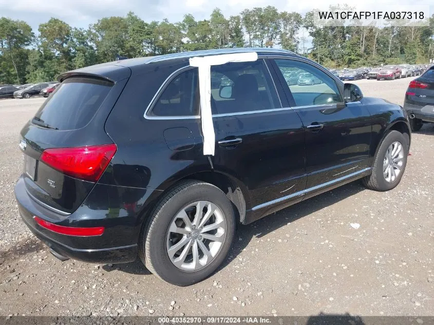 2015 Audi Q5 2.0T Premium VIN: WA1CFAFP1FA037318 Lot: 40352970