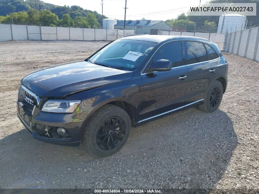 WA1CFAFP6FA002743 2015 Audi Q5 2.0T Premium