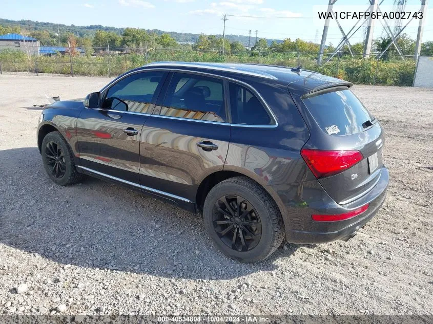 WA1CFAFP6FA002743 2015 Audi Q5 2.0T Premium