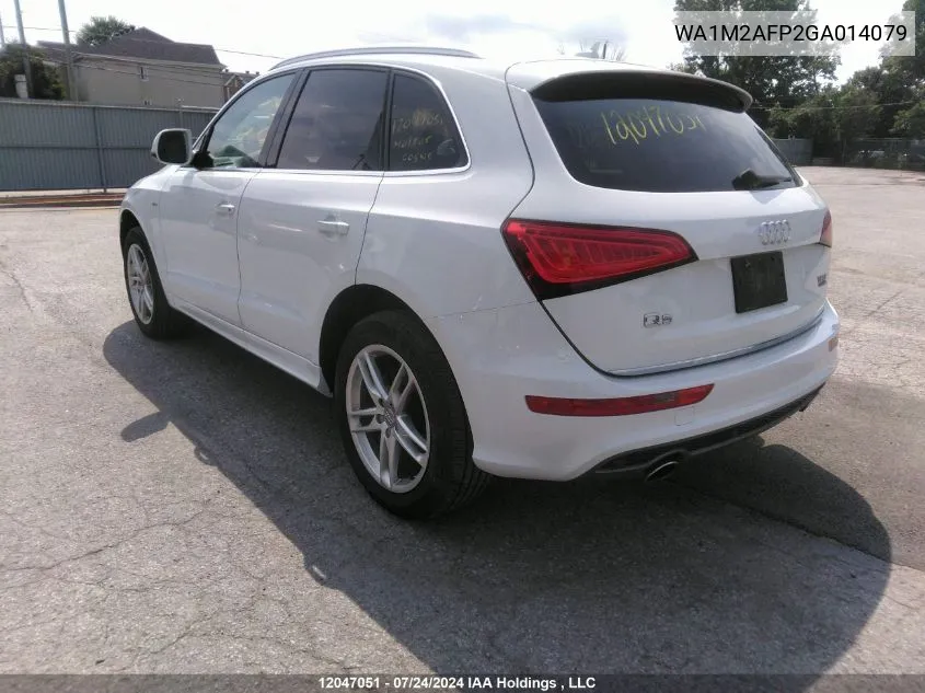 2016 Audi Q5 VIN: WA1M2AFP2GA014079 Lot: 12047051