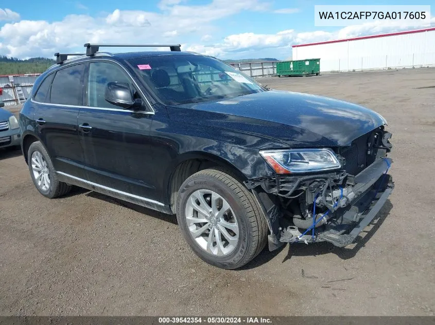 2016 Audi Q5 2.0T Premium VIN: WA1C2AFP7GA017605 Lot: 39542354