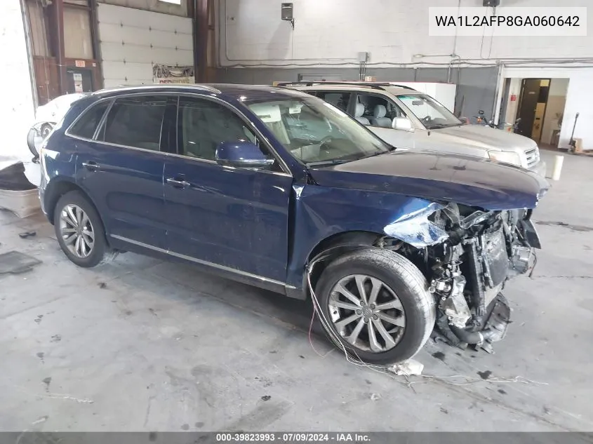 2016 Audi Q5 2.0T Premium VIN: WA1L2AFP8GA060642 Lot: 39823993