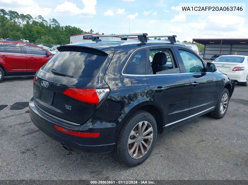 2016 Audi Q5 2.0T Premium VIN: WA1C2AFP2GA063746 Lot: 39863651