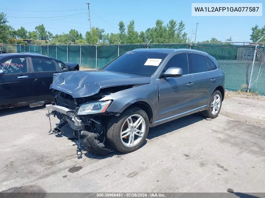 2016 Audi Q5 2.0T Premium VIN: WA1L2AFP1GA077587 Lot: 39968451