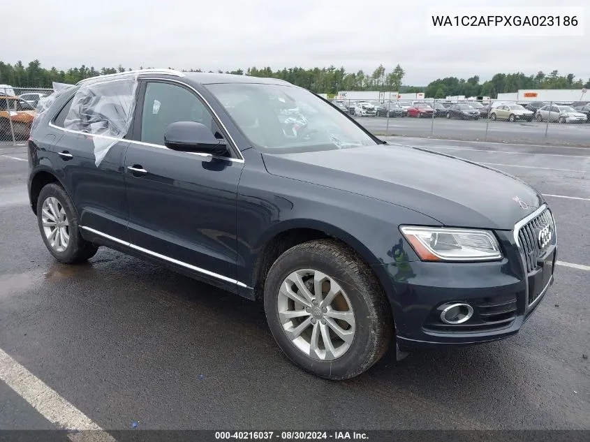 2016 Audi Q5 2.0T Premium VIN: WA1C2AFPXGA023186 Lot: 40216037