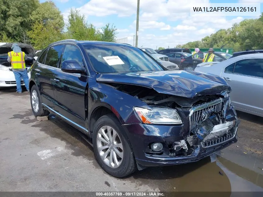 2016 Audi Q5 2.0T Premium VIN: WA1L2AFP5GA126161 Lot: 40357769