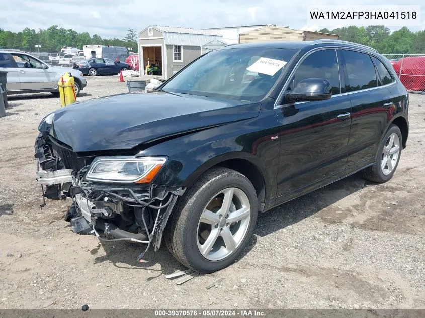 2017 Audi Q5 2.0T Premium VIN: WA1M2AFP3HA041518 Lot: 39370578