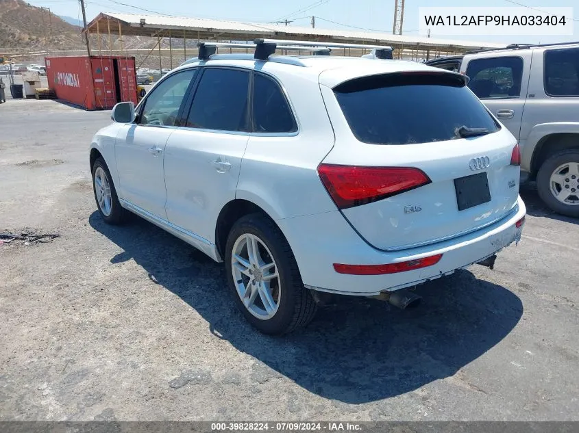 2017 Audi Q5 2.0T Premium VIN: WA1L2AFP9HA033404 Lot: 39828224