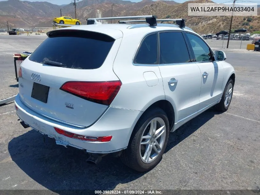 2017 Audi Q5 2.0T Premium VIN: WA1L2AFP9HA033404 Lot: 39828224