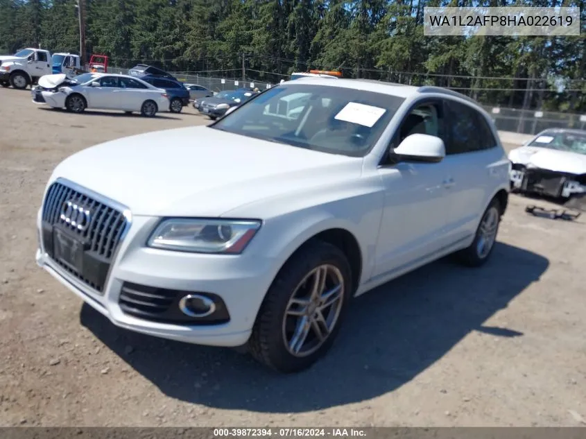 2017 Audi Q5 2.0T Premium VIN: WA1L2AFP8HA022619 Lot: 39872394