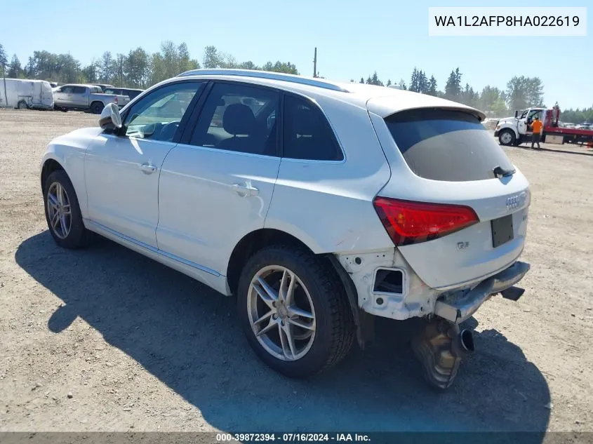 2017 Audi Q5 2.0T Premium VIN: WA1L2AFP8HA022619 Lot: 39872394