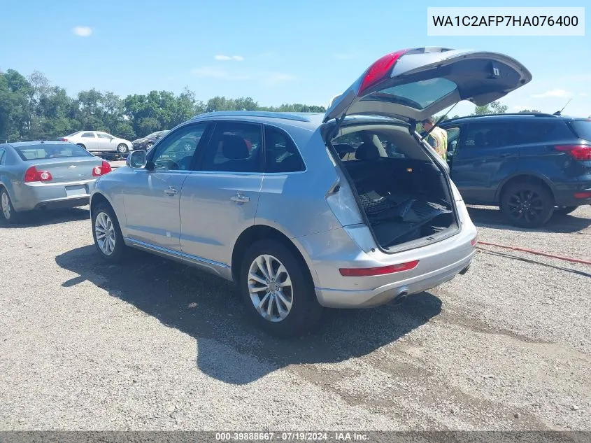 2017 Audi Q5 2.0T Premium VIN: WA1C2AFP7HA076400 Lot: 39888667