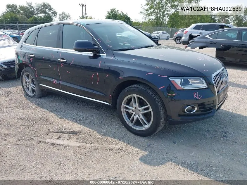 2017 Audi Q5 Premium VIN: WA1C2AFP8HA092539 Lot: 39960642