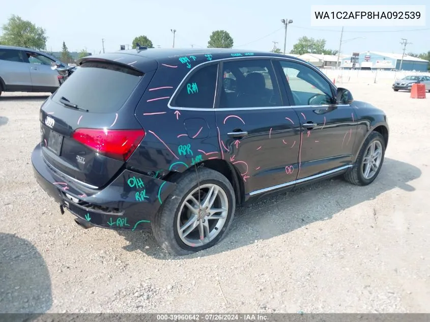 2017 Audi Q5 Premium VIN: WA1C2AFP8HA092539 Lot: 39960642